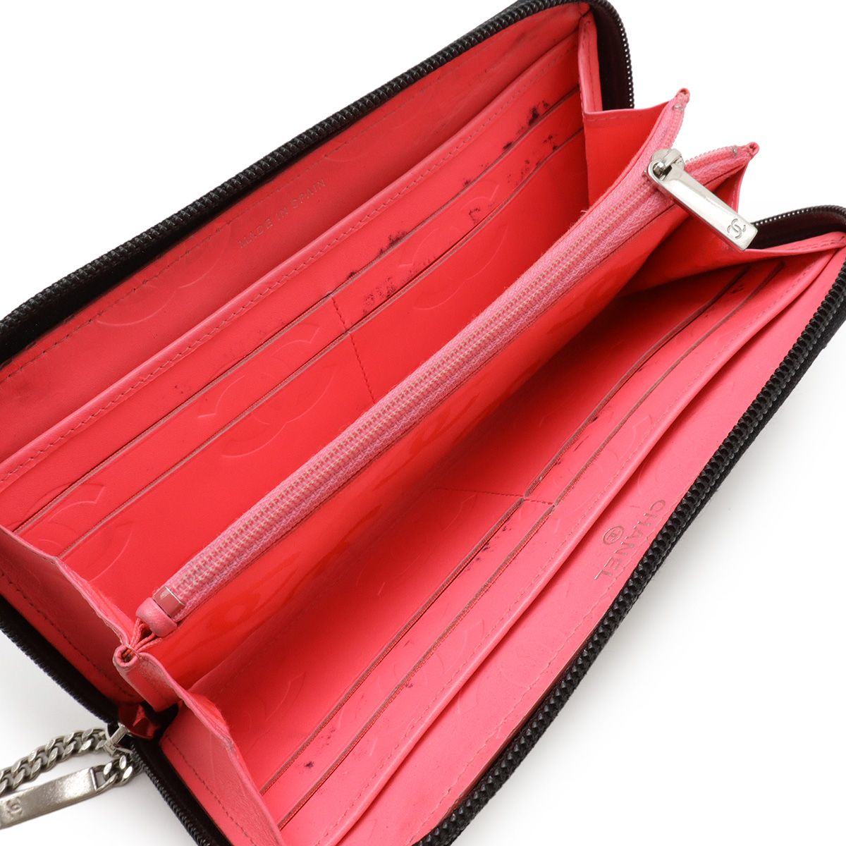 CHANEL シャネル カンボンライン ココマーク ラウンドファスナー 長