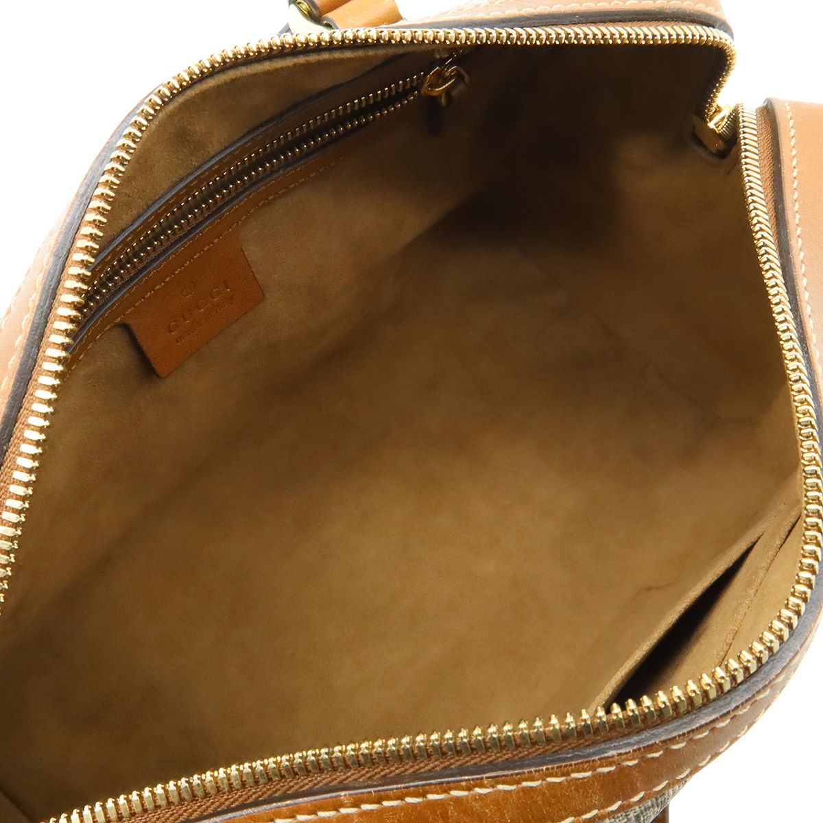 まあ　GUCCI ボストンバッグ　ハンドバッグ　GG PVC レザブラウン　ロゴ まあ GUCCI ボストンバッグ ハンドバッグ GG PVC レザブラウン ロゴ