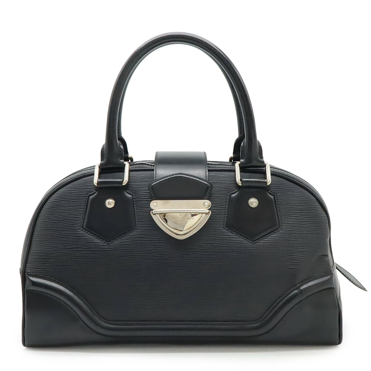 LOUIS VUITTON ルイ ヴィトン エピ ボーリング モンテーニュGM ハンドバッグ ミニボストンバッグ レザー ノワール 黒 ブラック M 59312