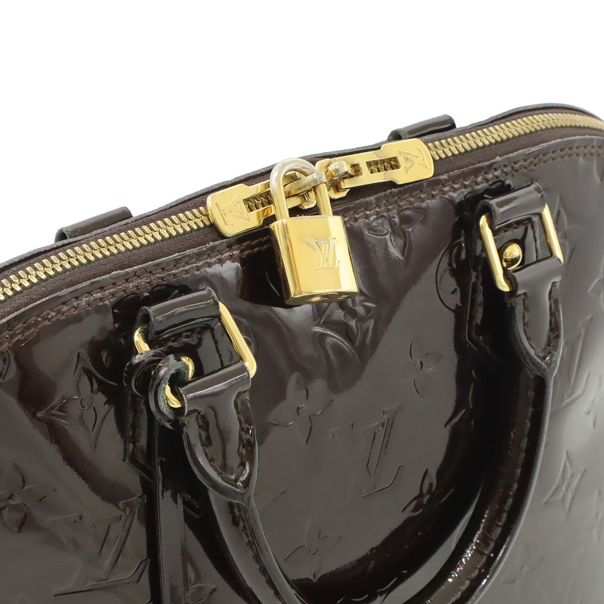 LOUIS VUITTON ルイ ヴィトン モノグラムヴェルニ アルマPM