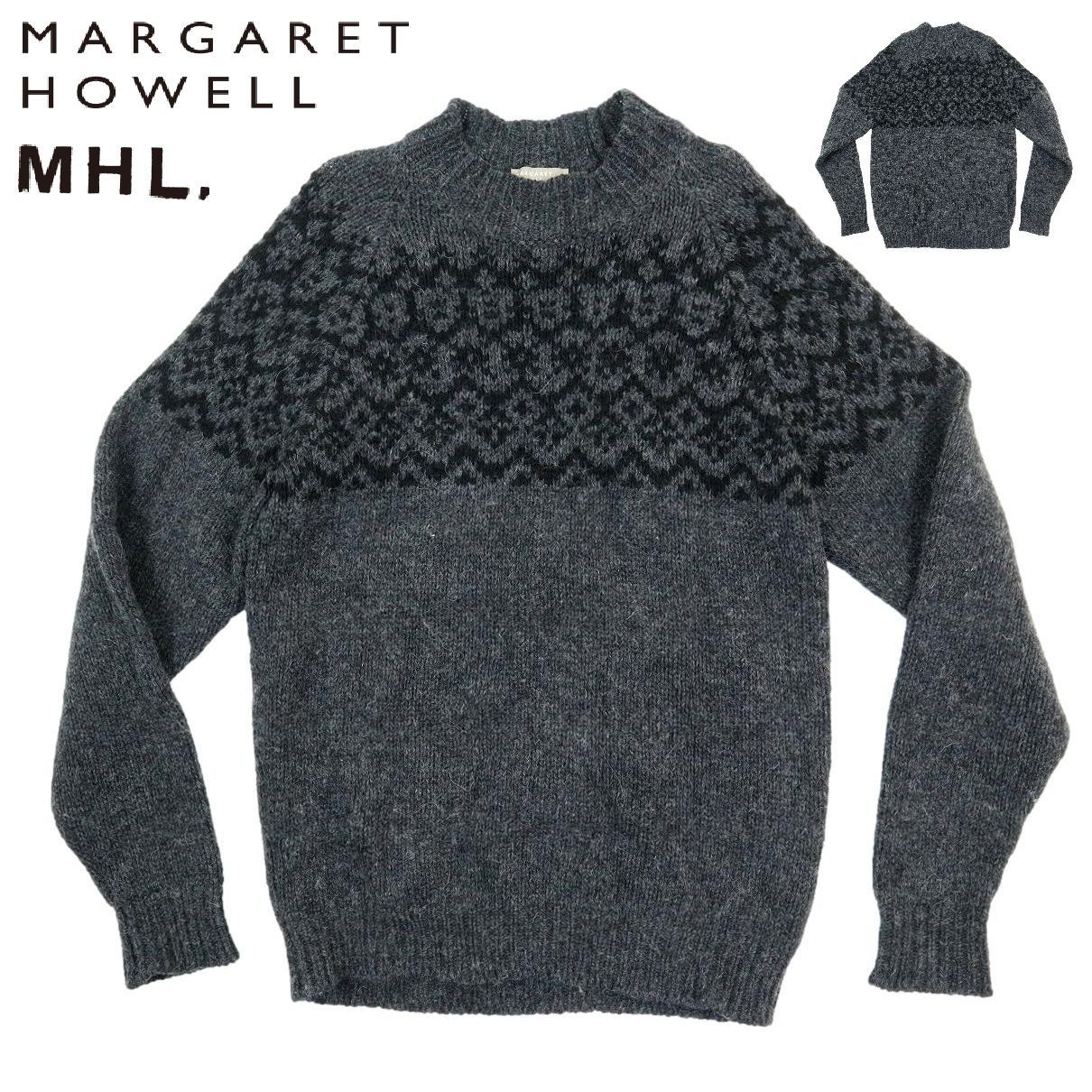 マーガレットハウエル　フェアアイル柄ニット　スコットランド製　新品タグ付き B3656】【スコットランド製】MARGARET HOWELL マーガレットハウエル