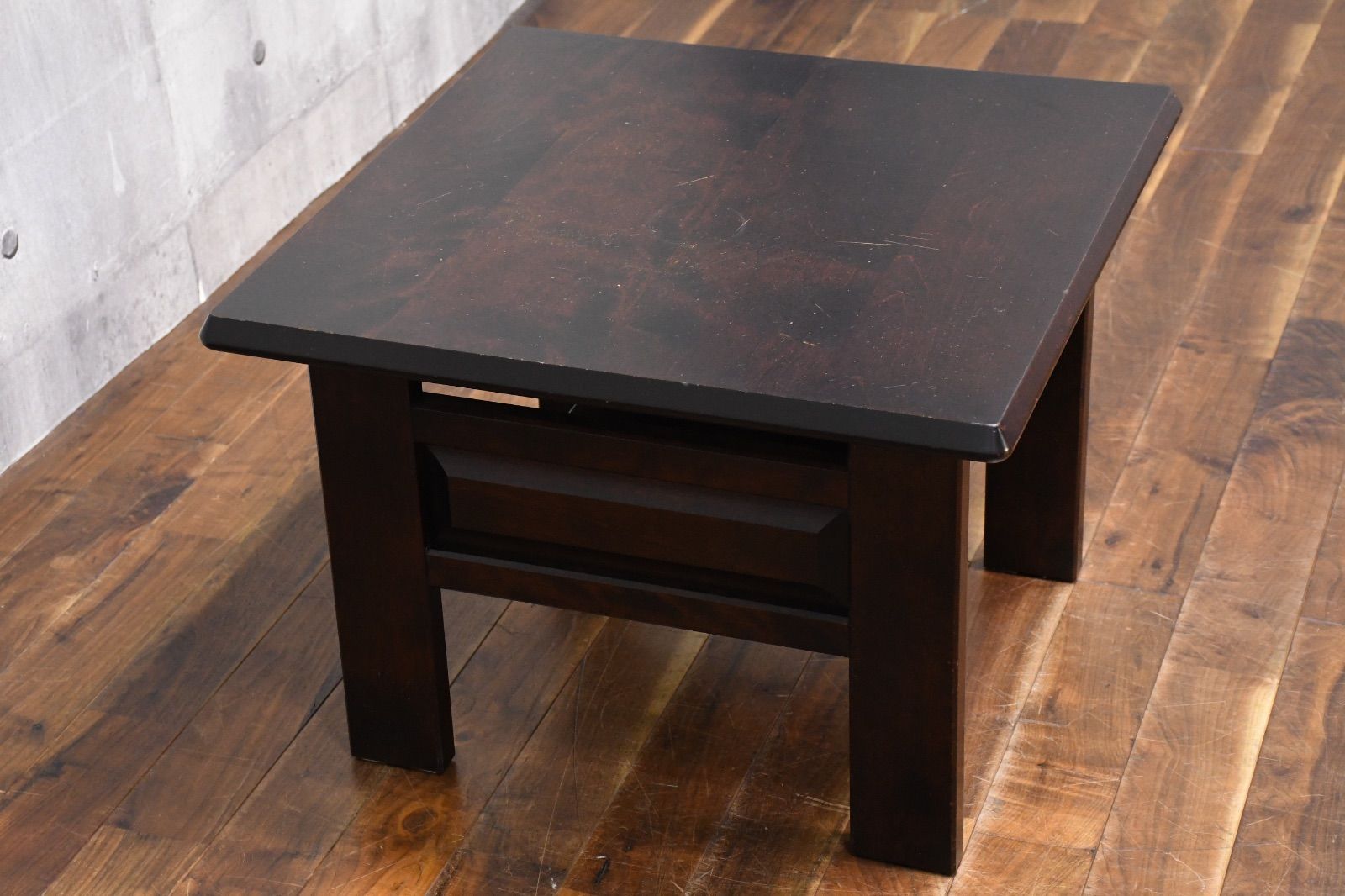 ELC39 北海道民芸家具 OM454 サイドテーブル カバ材 樺無垢材 コーヒー