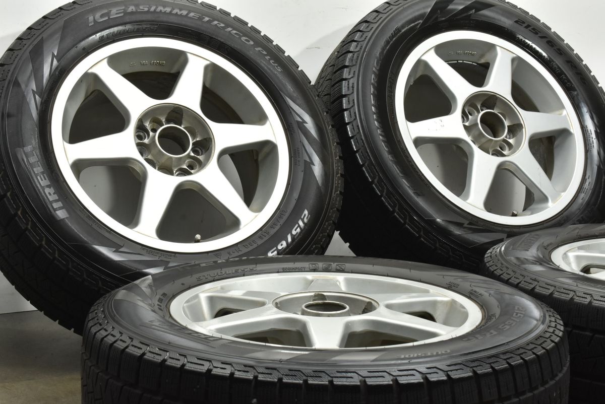 マルチPCD 6本スポーク 16 in 7 J 42 PCD 114 3 100 ピレリ アイスアシンメトリコ 215 65 R アルファード C HR CX 30 エルグランド