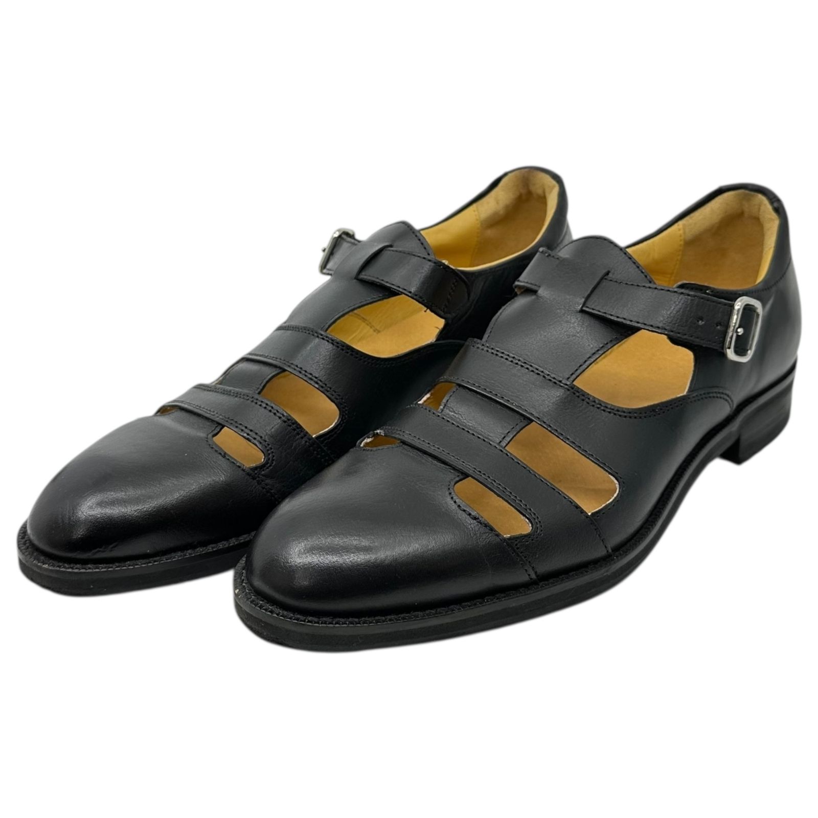 三陽山長 サンヨウサンチョウ 柔兵 JUBEI Gurkha sandals グルカ サンダル Q 7420 362 8 26 0 cm程度 ブラック 参考定価36 300円 税込