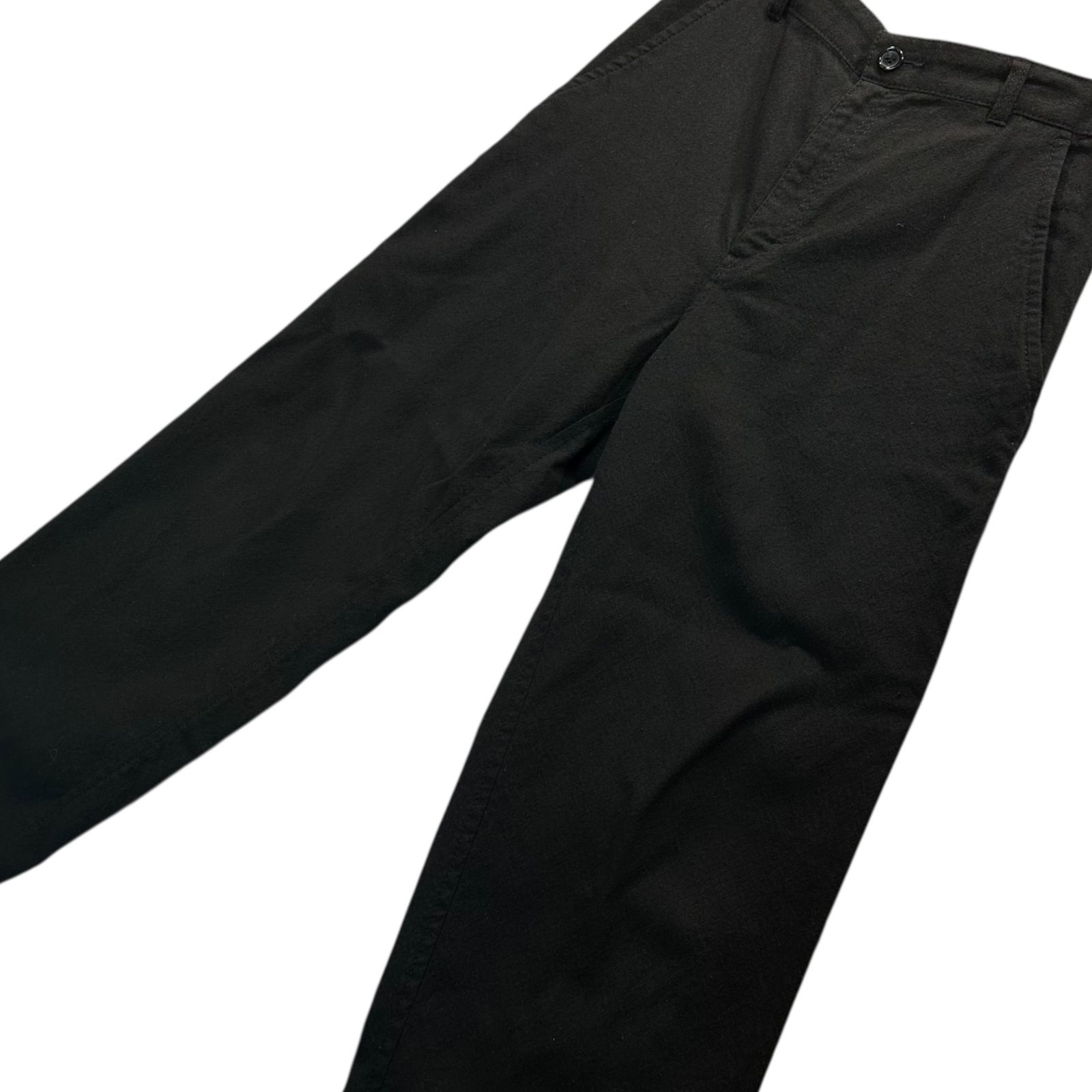 tricot COMME des GARCONS トリココムデギャルソン 21 AW Wool Cotton Twill Yarn Dyed Pants ウール 綿 ツイル 先染め パンツ TH P 014 S ブラック AD 2021