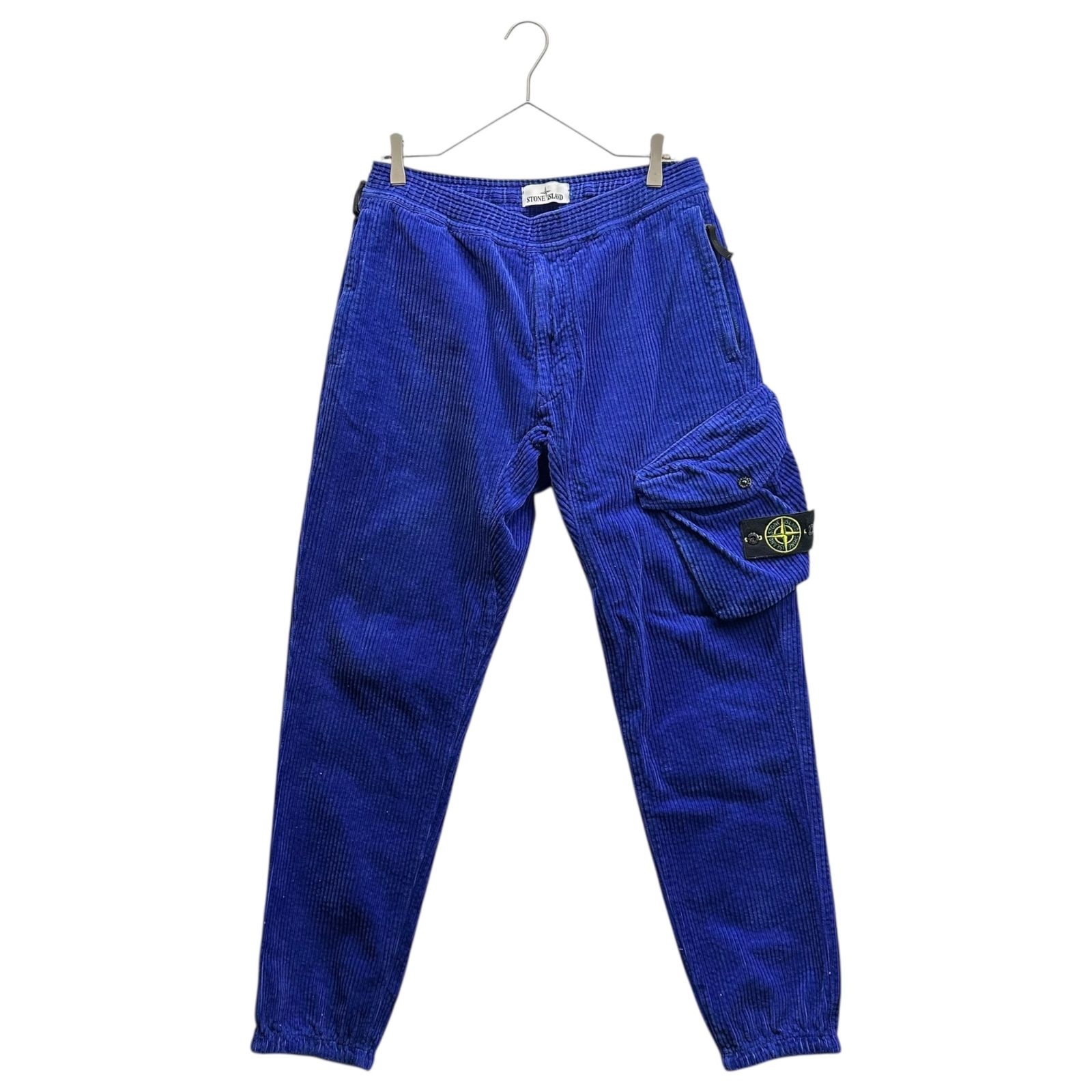 STONE ISLAND ストーンアイランド Corduroy Big Pocket Trainer Pants コーデュロイ ビッグポケット トレーナー パンツ W 32 ブルー