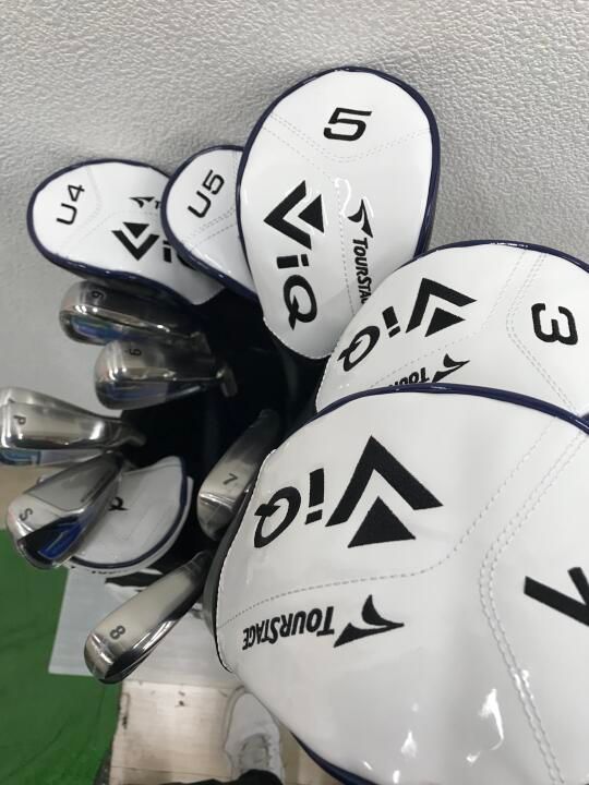 ブリヂストン ツアーステージ V iQ 2 ホワイト 10 5度 オリジナルカーボン スチール PT Sフレックス クラブセット