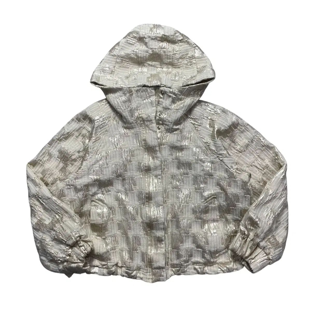 ハンサム ランバン 金糸 グリッター フードジャケット