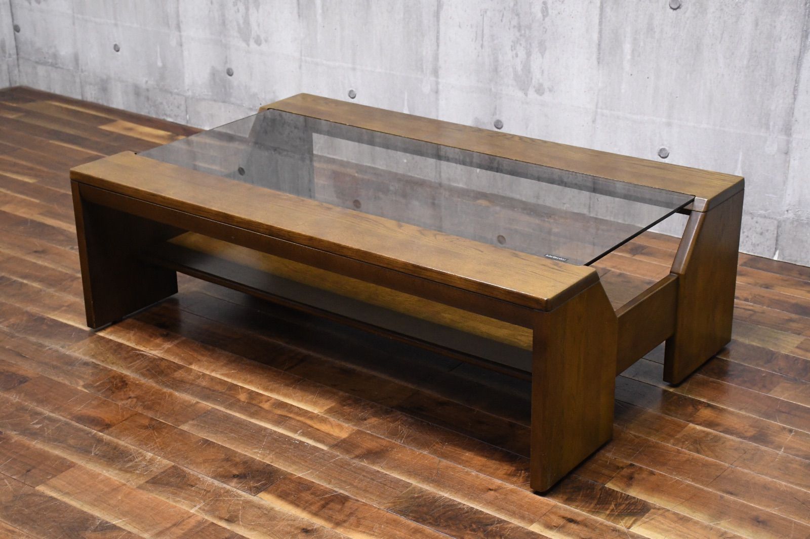 ELC 48 カリモク karimoku センターテーブル リビングテーブル W 110 cm ガラストップ コーヒーテーブル ローテーブル モダン 応接机