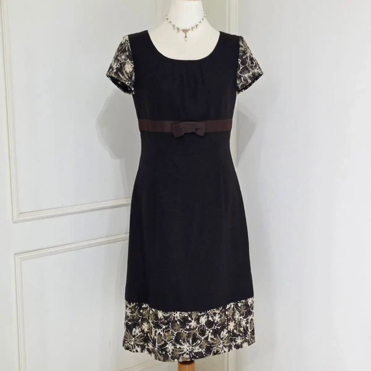 ヨーロッパヴィンテージ Mila schon オリエンタル風姫系ラテ森ガールウールONE PIECE