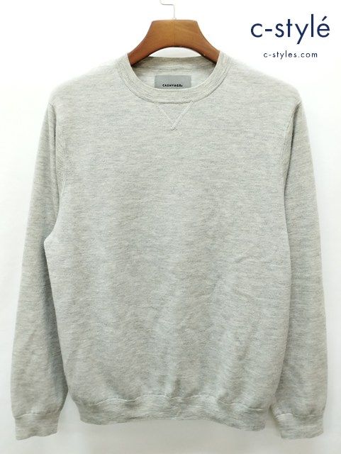 J038 [秋冬][人気] CASHYAGE カシヤージュ クルーネックニット 50 