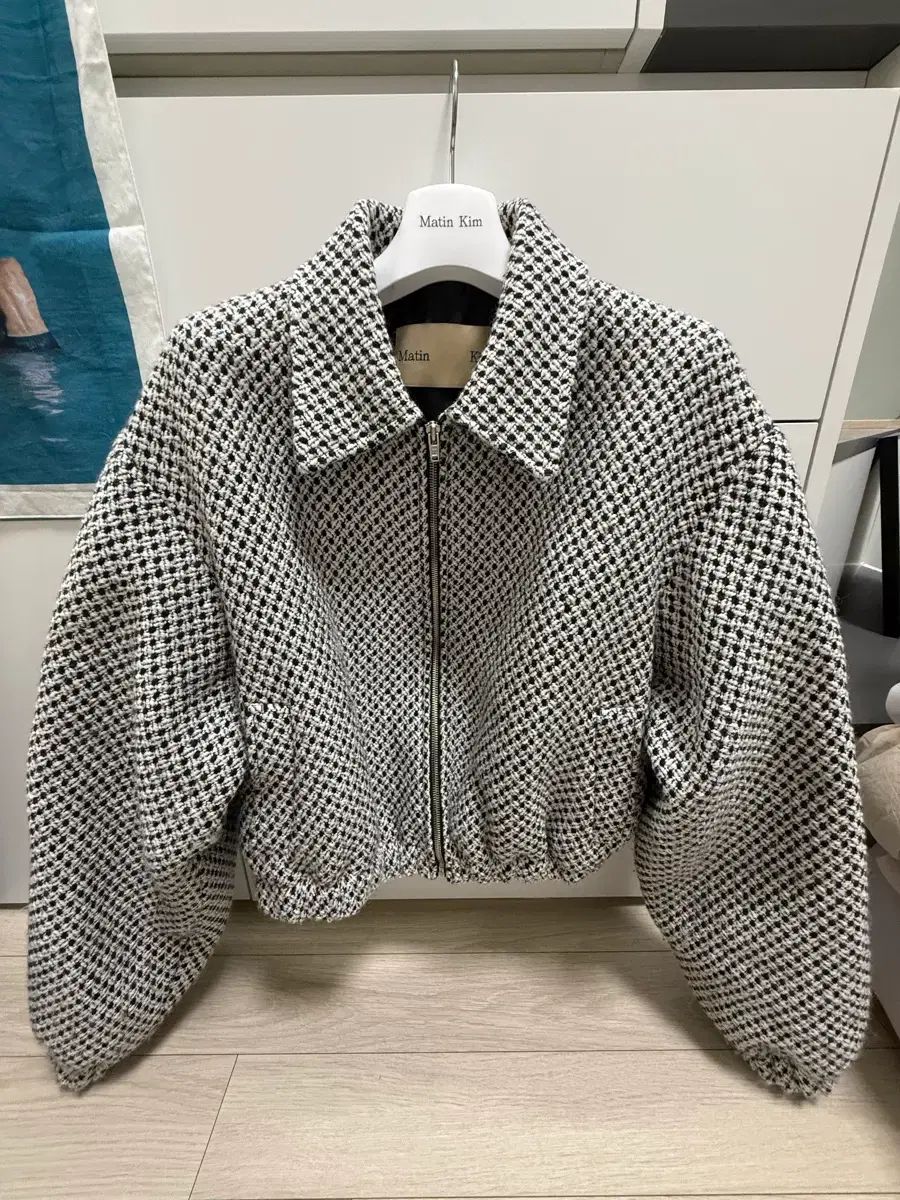 Martin Kim ツイード ショート アウター アイボリー