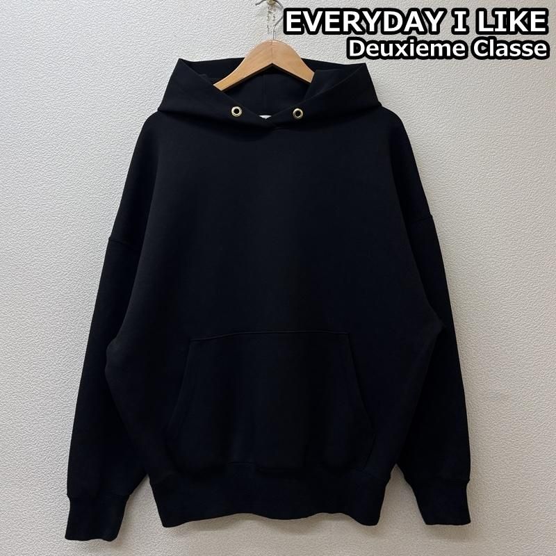 ドゥーズィエムクラス フーディ　パーカー　黒　EVERYDAY I LIKE ドゥーズィエムクラス EVERYDAY I LIKE エブリデイアイライク 金ハトメ