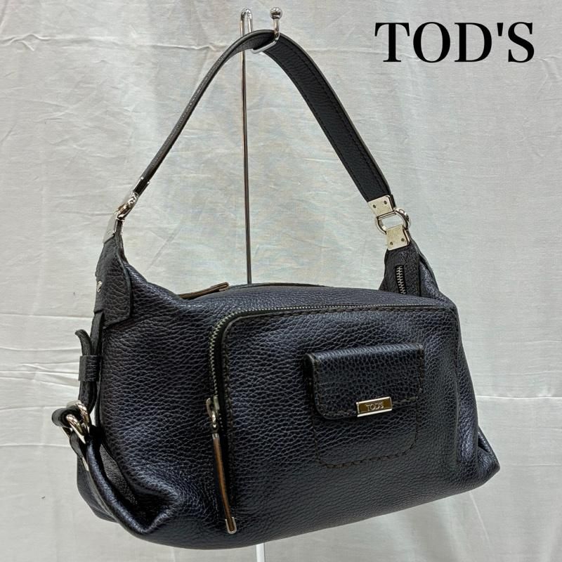 トッズ レザー ミニボストン ワンショルダー ハンドバッグ レディース