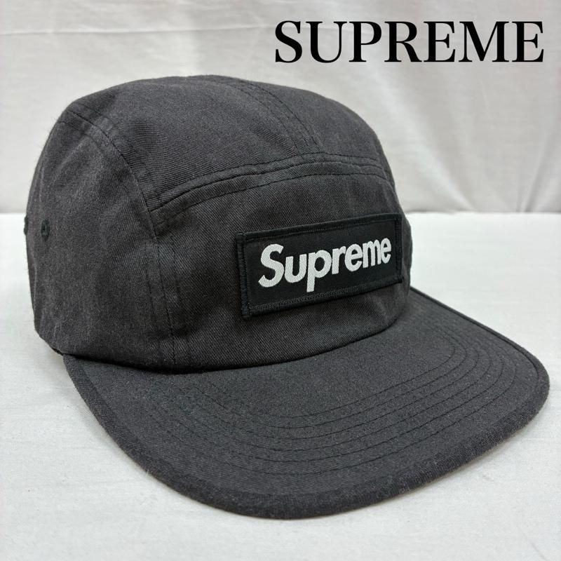 シュプリーム ボックスロゴ 5パネル キャンプ キャップ メンズ
