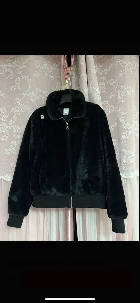 デサント ゴルフ ブラック ファー フリース ジャケット