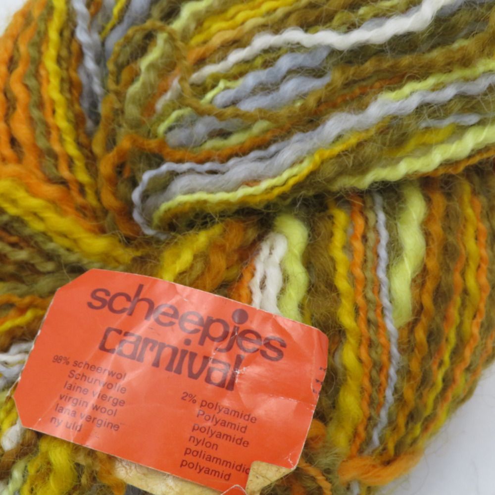 毛糸 Scheepjes シェイプイェス carnival ヴィンテージ毛糸 3カセ 3960番色 3961番色 3962番色 100 gカセ マルチカラー 絵筆 グルーガン