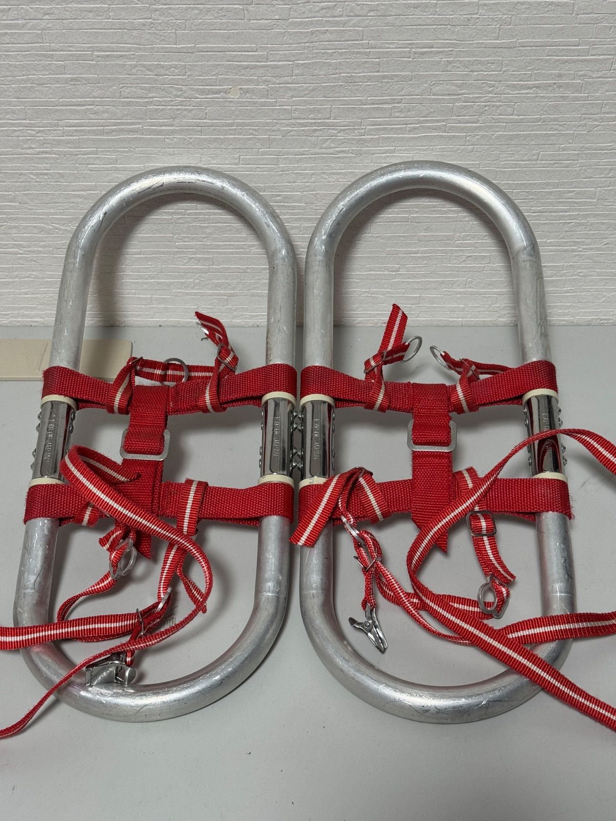 EXPERT OF JAPAN エキスパートオブジャパン ワカン スノーシュー かんじき アルミわかん 雪山 登山 レッドバンド 銀フレーム