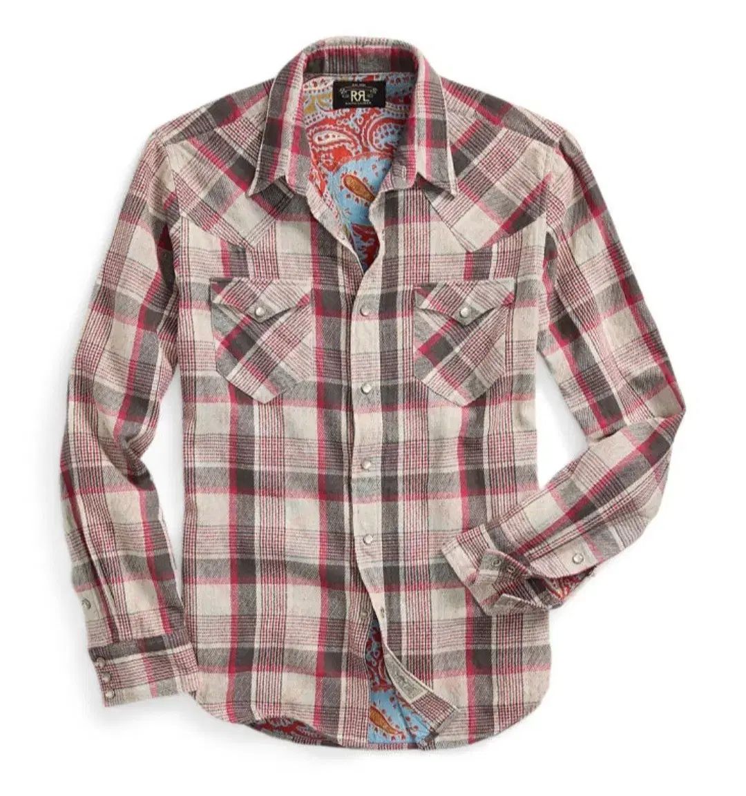 RRL ダブルアールエル ダブル フェイス ウエスタンシャツ XL