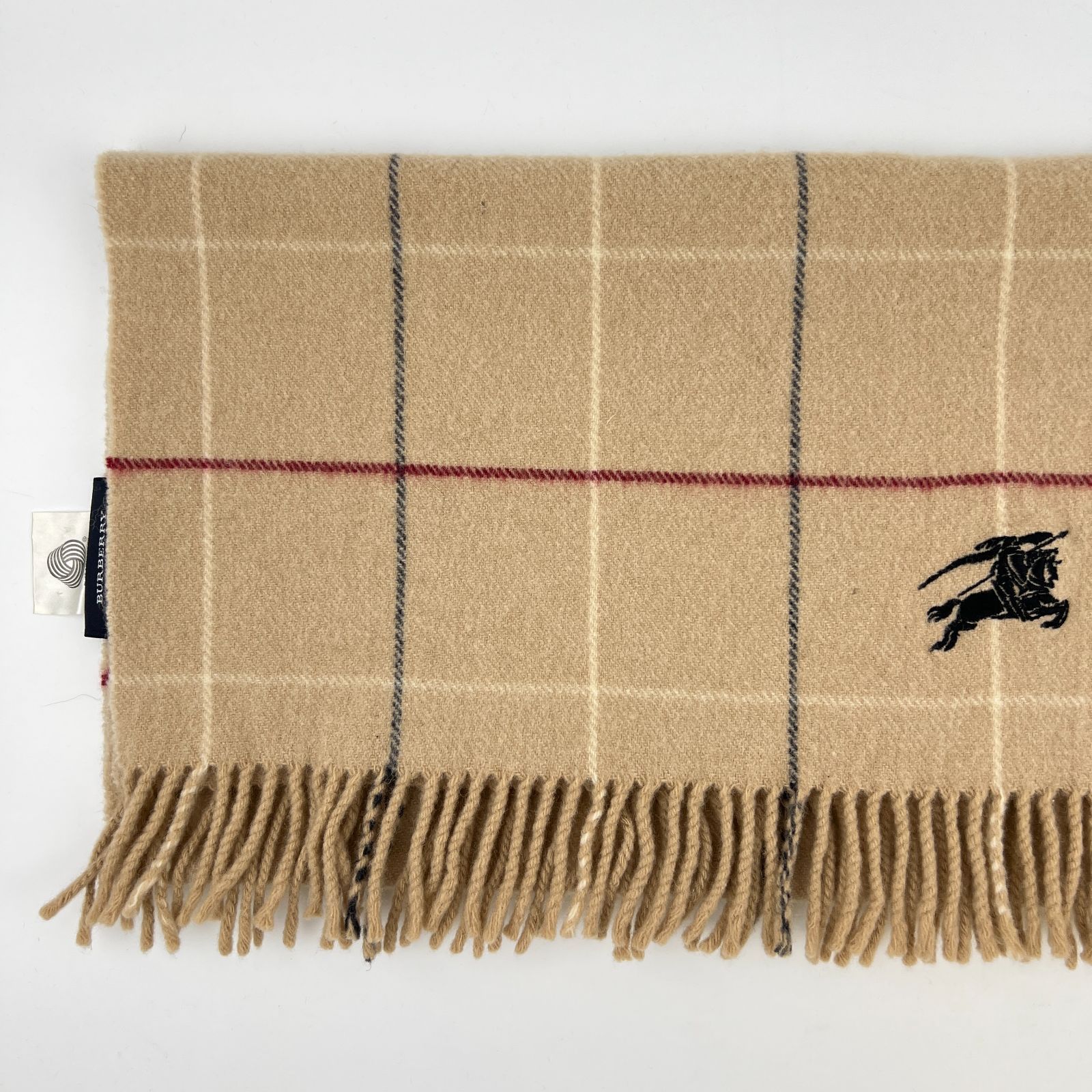 中古】BURBERRY バーバリー ノバチェック マフラー ウール マルチ