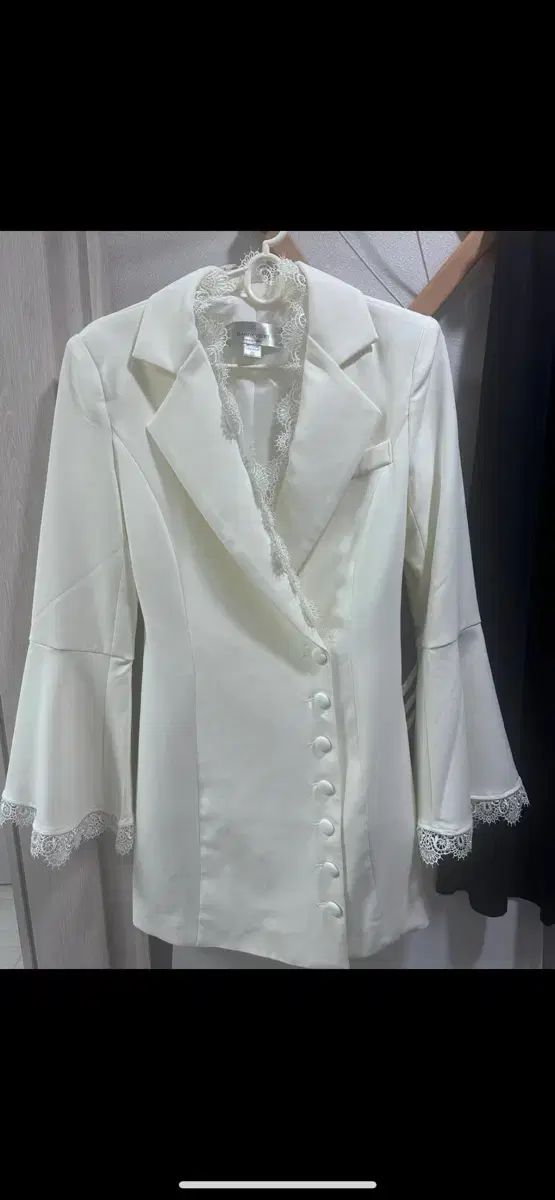 白レース ブラウス ジャケット ONE PIECE
