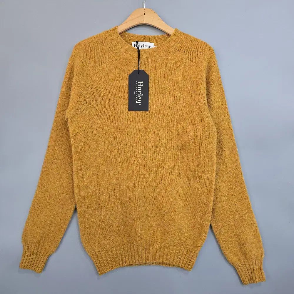 ハリー オブ スコットランド ウールニット マスタード XS