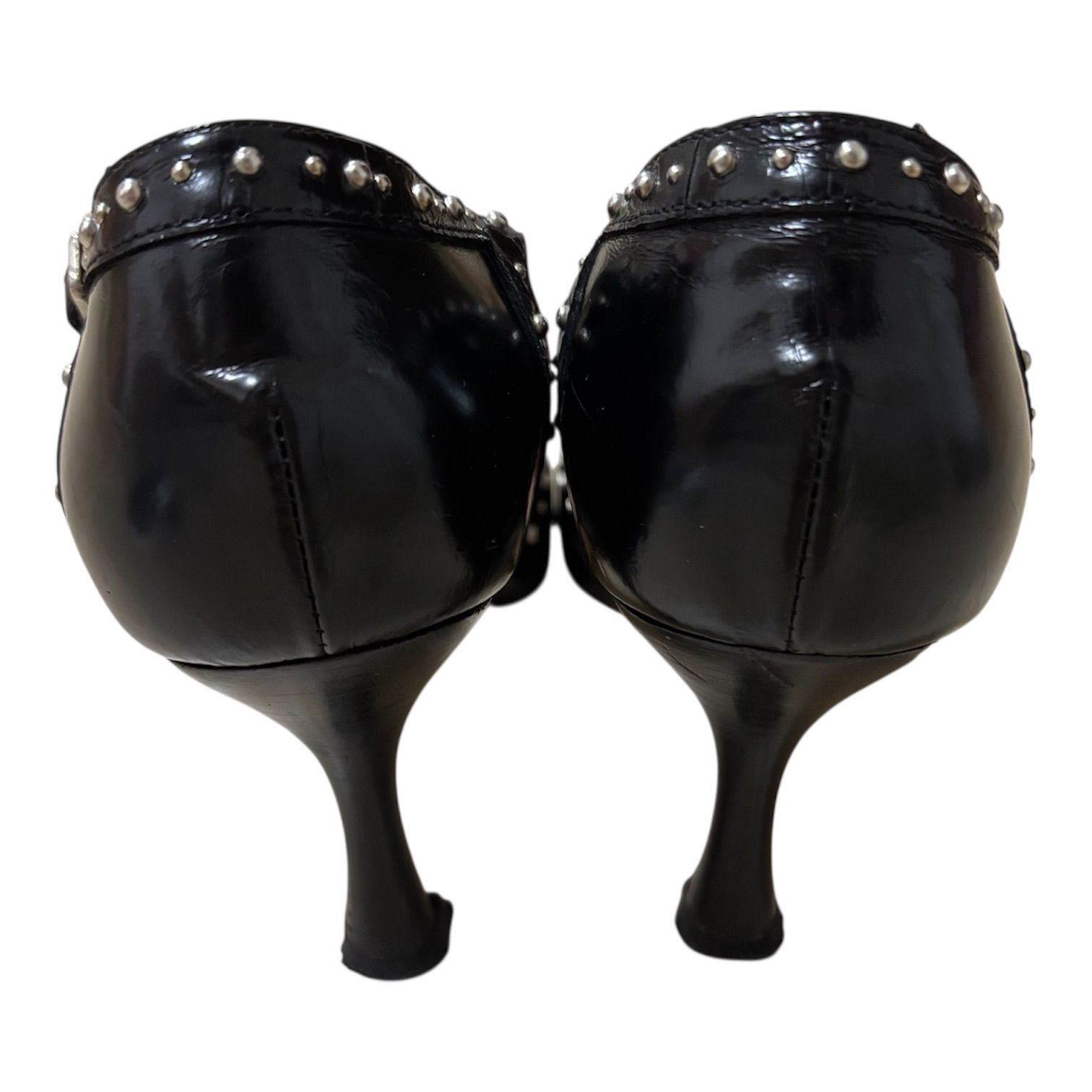 ZK38 PELLICO ペリーコ スタッズ Tストラップ パンプス ヒール