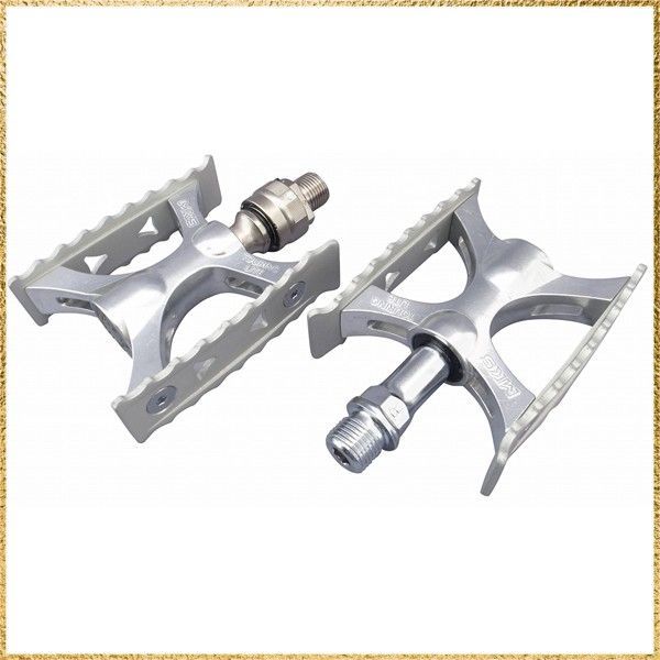 彡 でお届け MKS 三ヶ島 自転車 ペダル TOURING LITE OneSideEzySuperior ツーリングライト ワンサイドイージースーペリア シルバー