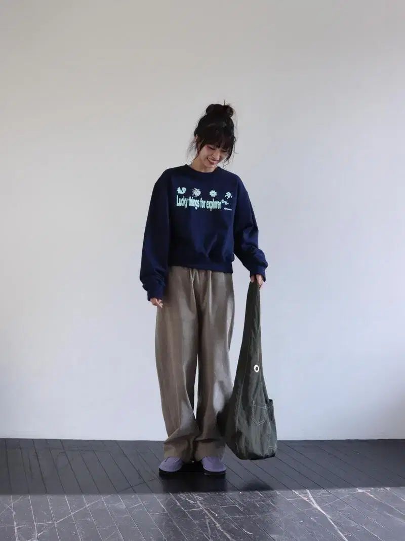 オンスカ onska CORDUROY STRAP PANTS
