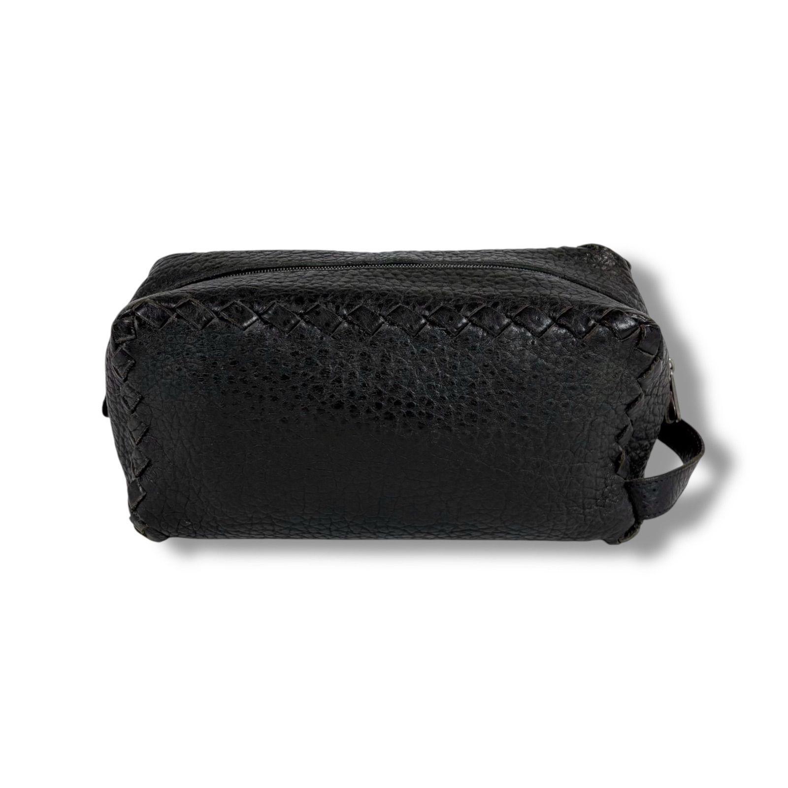 ボッテガヴェネタ BOTTEGA VENETA クラッチバッグ セカンドバッグ ブラック 黒 イントレチャートレザー 編み込み