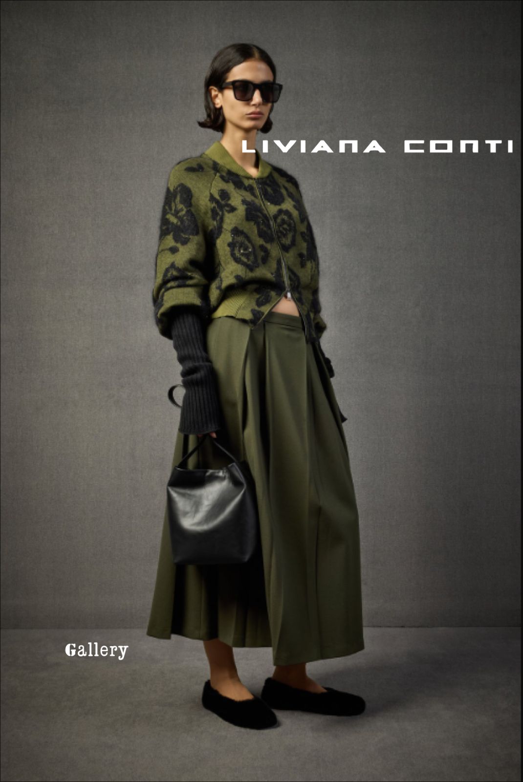 ♥ い LIVIANA CONTI リヴィアナコンティ プリーツスカート スカート フ