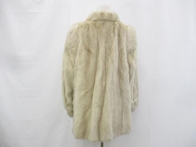 優 サガミンク SAGA MINK 金サガ 毛皮 リアルファー ミンク コート ベージュ レディース