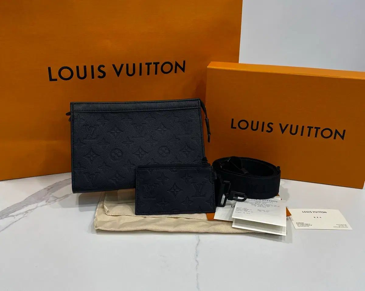 レシート含むほぼ ルイヴィトン シャドウ モノグラム ガストング クロスバック