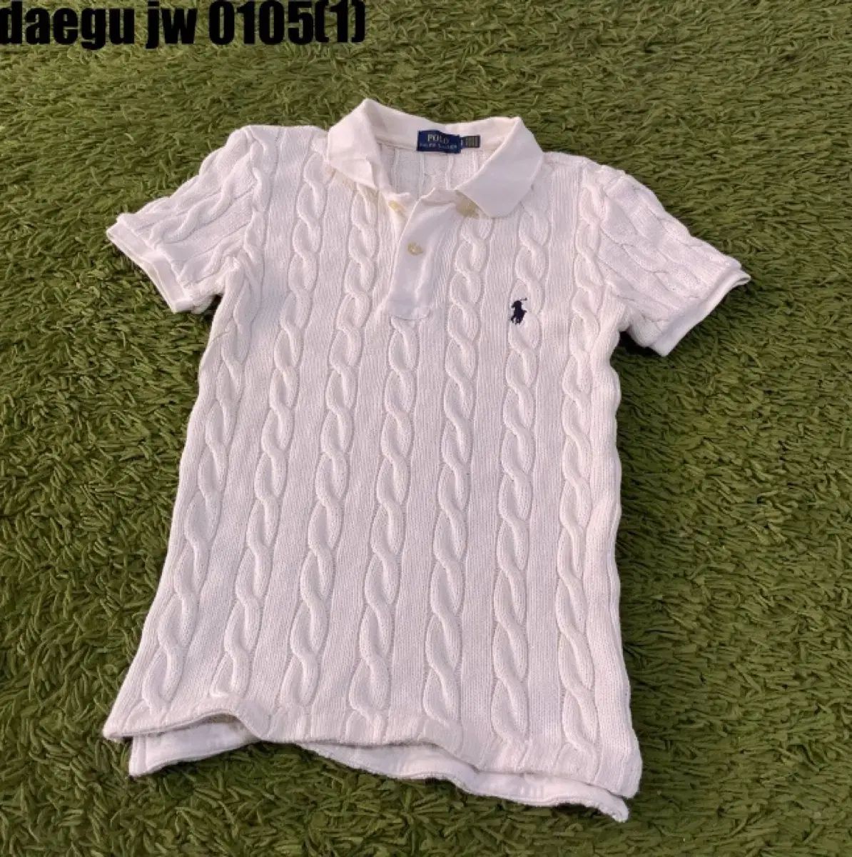 【新品】ラルフローレン 半袖 ケーブルニット ホワイト S ポロラルフローレン ケーブル編み ニット 半袖 S - メルカリ