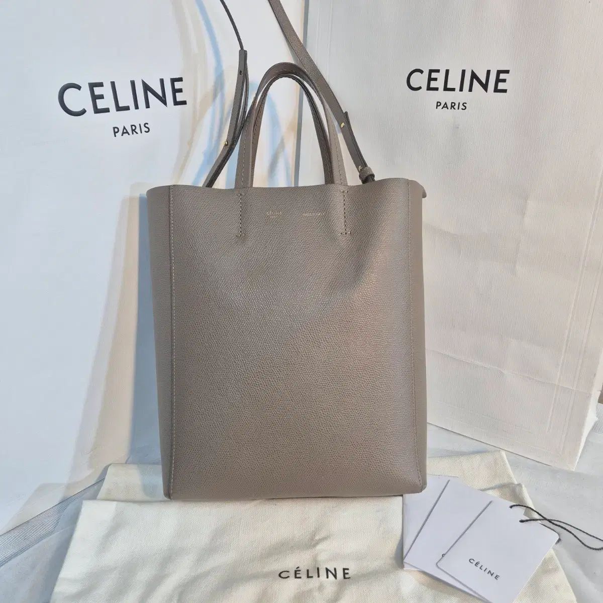 Celine セリーヌ カバスバッグ スモール トープ色