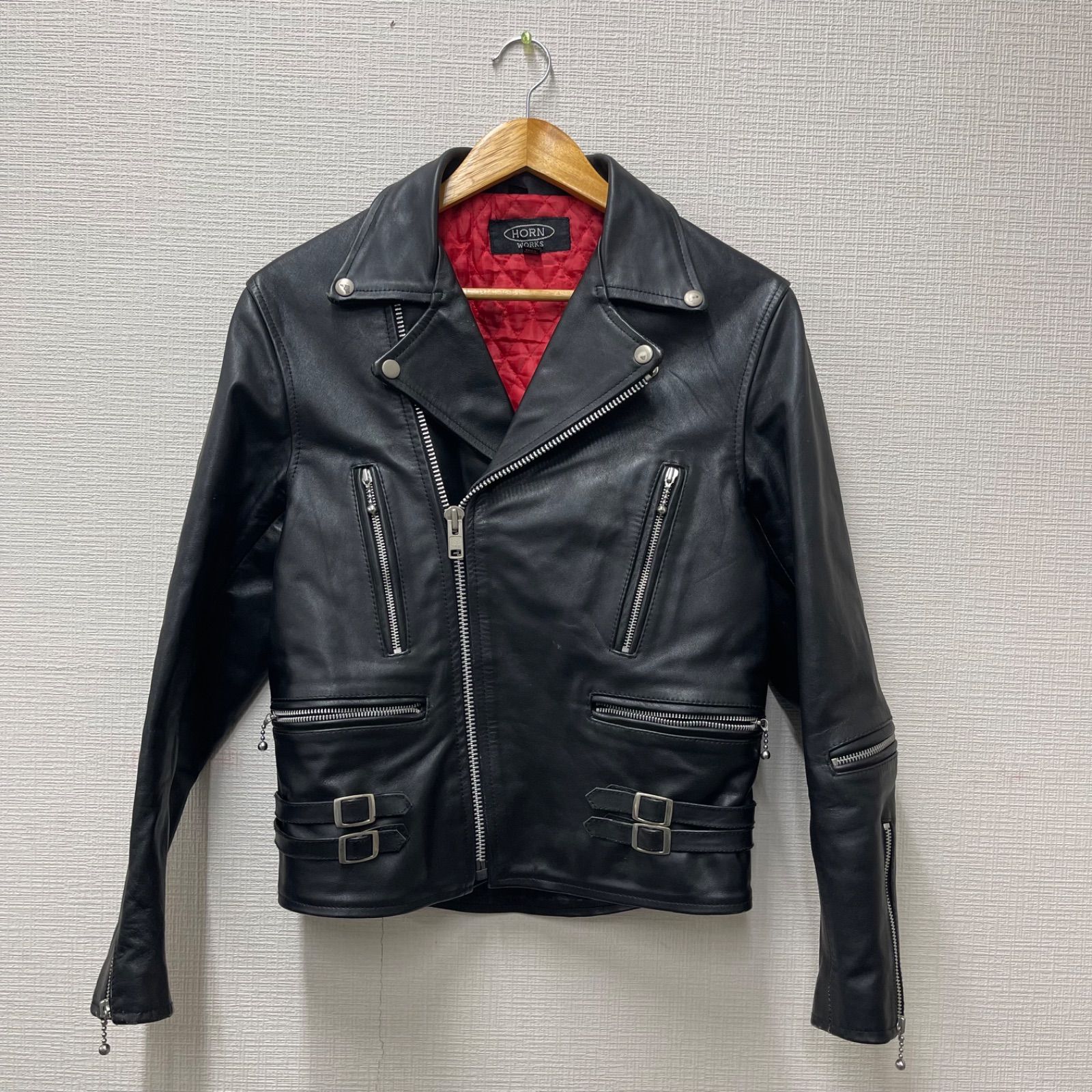 NPA Sサイズ HORN WORKS ホーンワークス レザージャケット ビンテージ