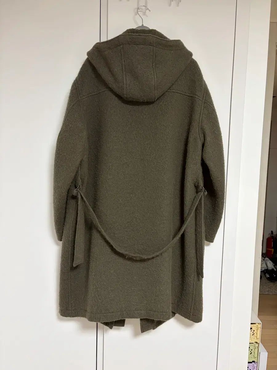 オーラリー ブラッシュド アルパカ ウール メルトン フーディーコート きちんと感 プルオーバー