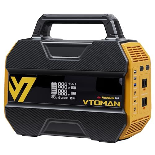 迅速に発送 VTOMAN FlashSpeed 300 ポータブル電源 小型 230 Wh 大容量 軽量 リン酸鉄 バッテリー 定格出力300 W PD 100 W出力 リン酸鉄リチウムイオン 電池 コンパクト 静音設計 長寿命 BMS電池保護 パ 7 f 10 a 672