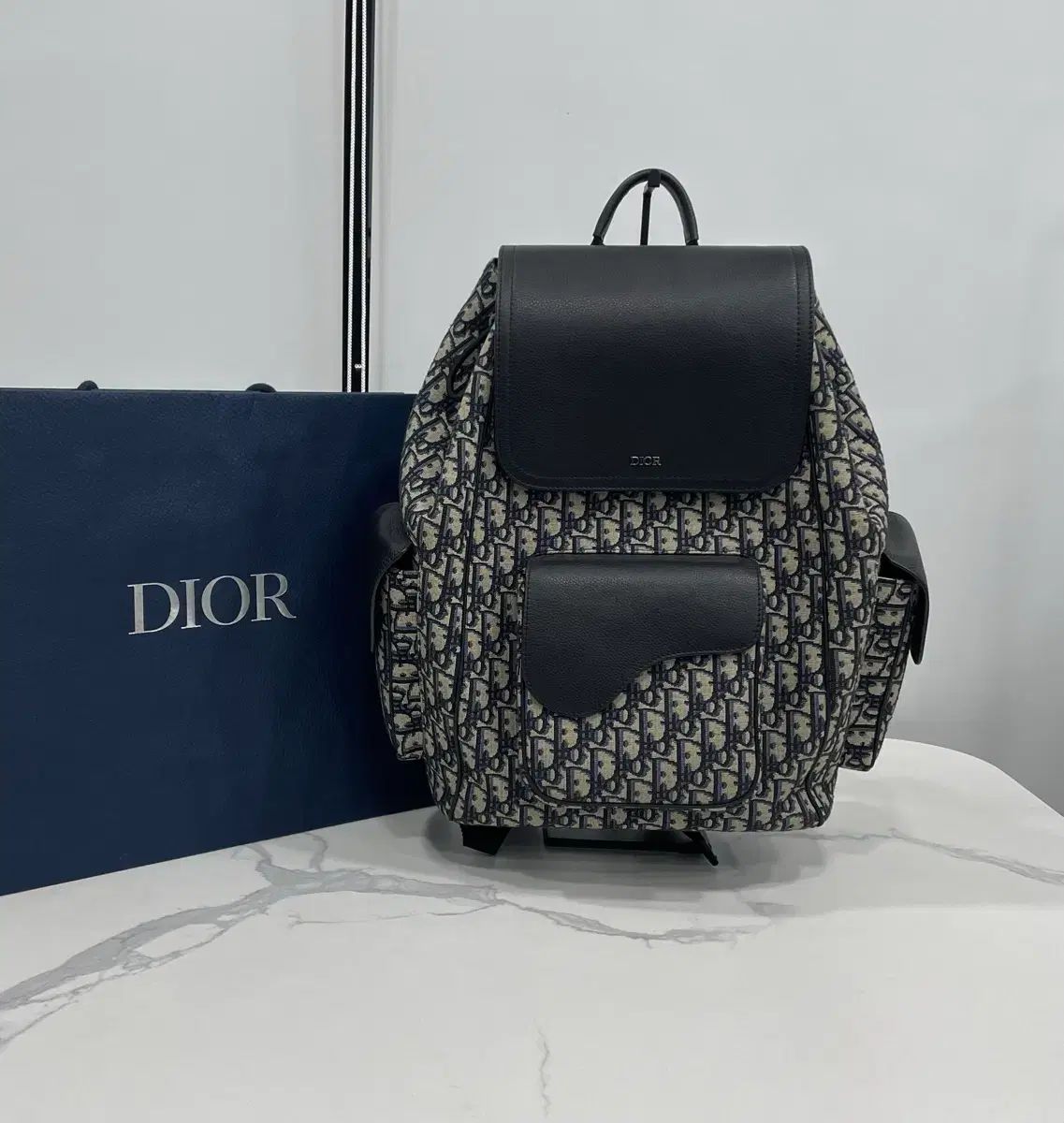 600万円 ほぼ ディオール オブリーク サドル バックパック ベージュ