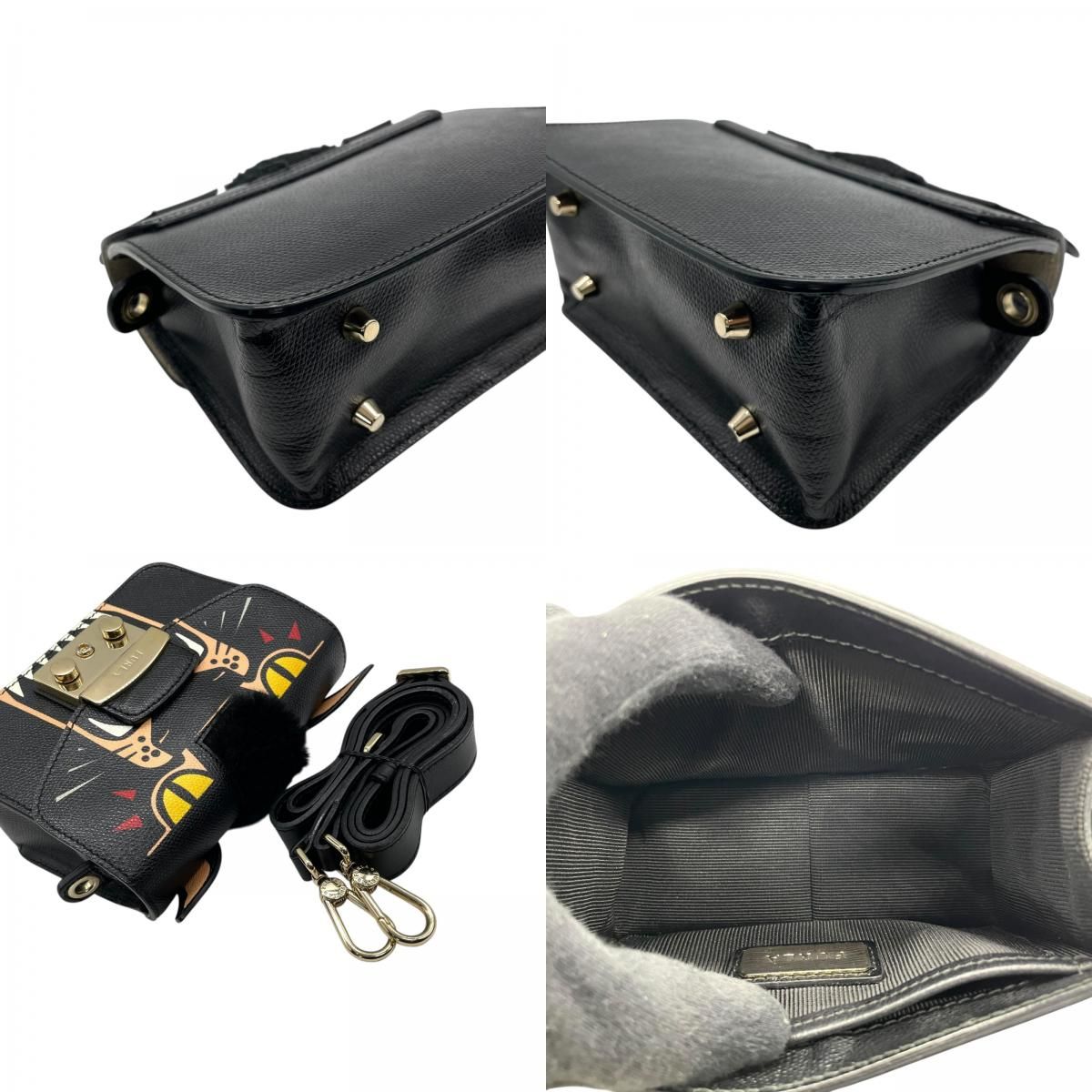 フルラ FURLA メトロポリス METROPOLIS ネコ柄 2WAYショルダーバッグ 