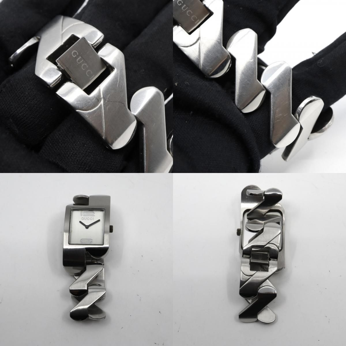 グッチ GUCCI 2055G レディース腕時計 シルバー文字盤 ステンレス