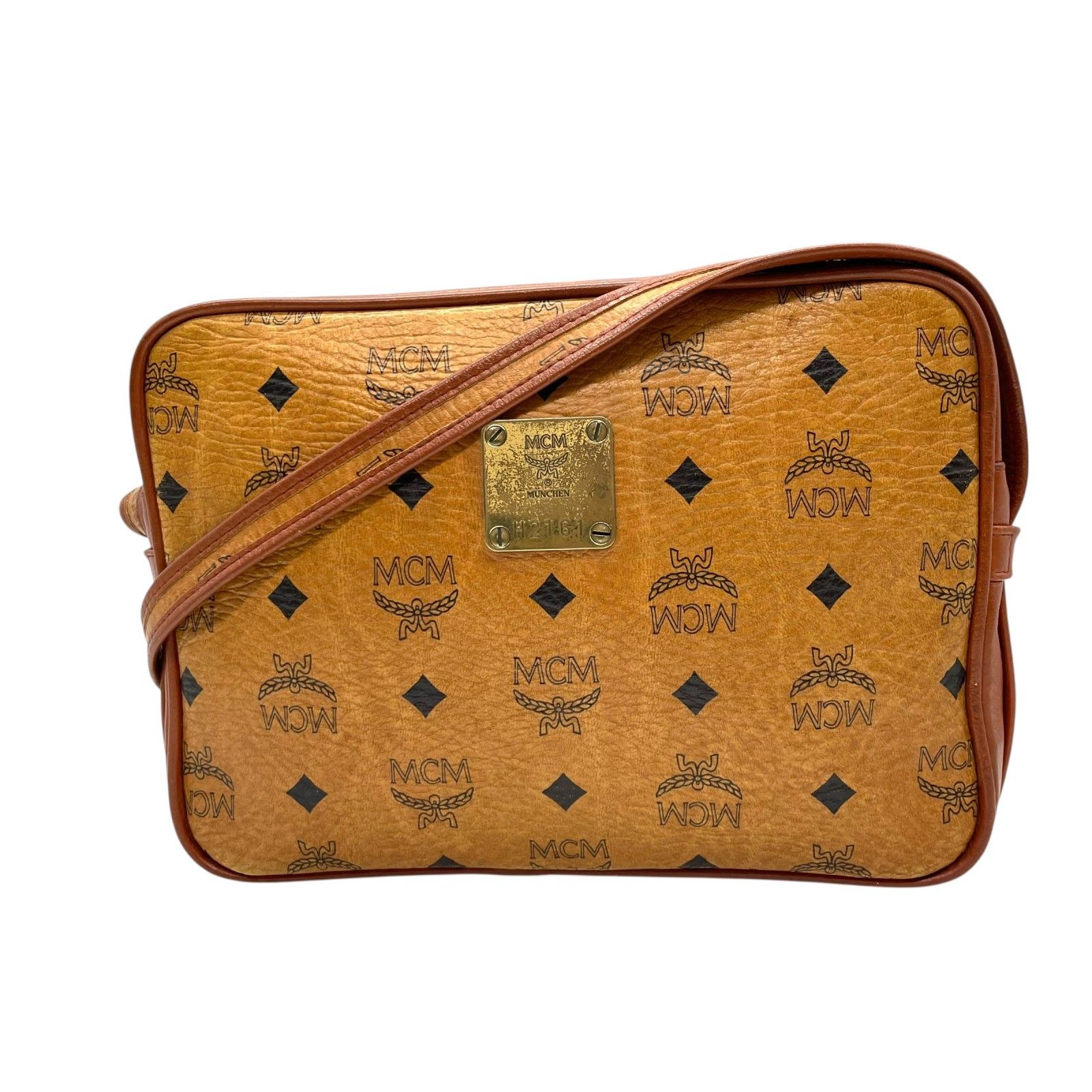MCM ゴールド ショルダーバッグ MCM エムシーエム ショルダーバッグ 