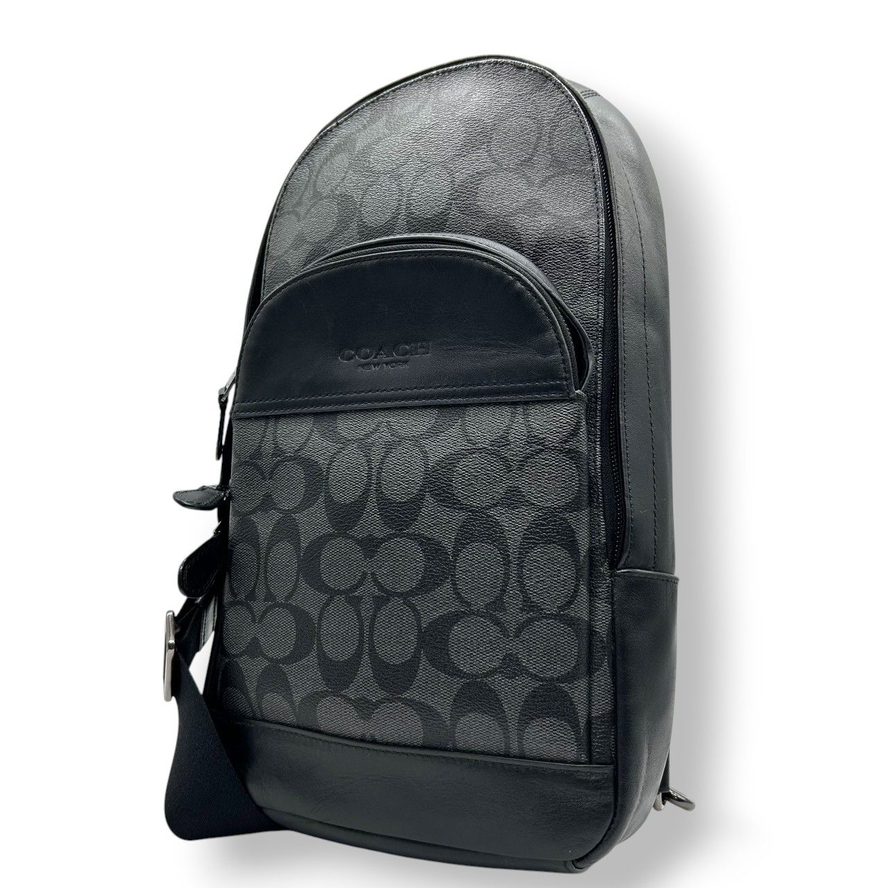 美品 コーチ COACH ボディバッグ スリングバッグ F39942 シグネチャー 