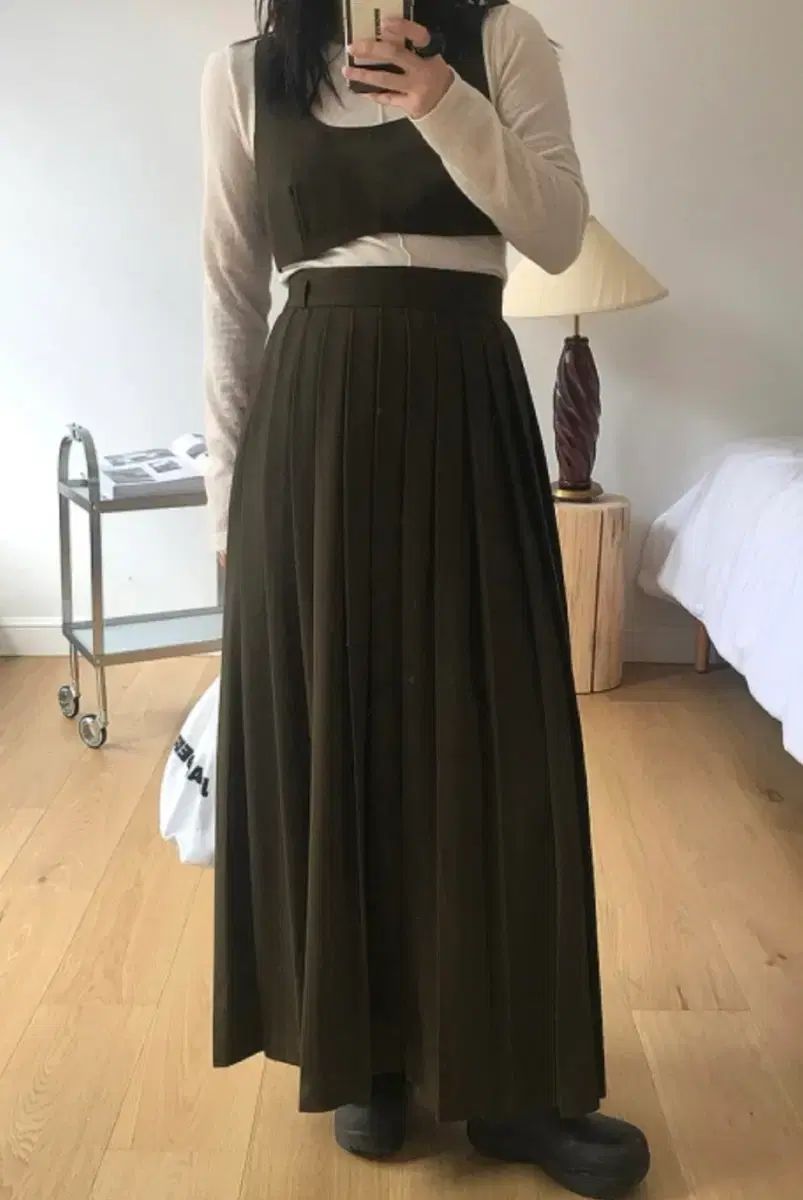 マークドリー ビスチェ プリーツ スカート セット