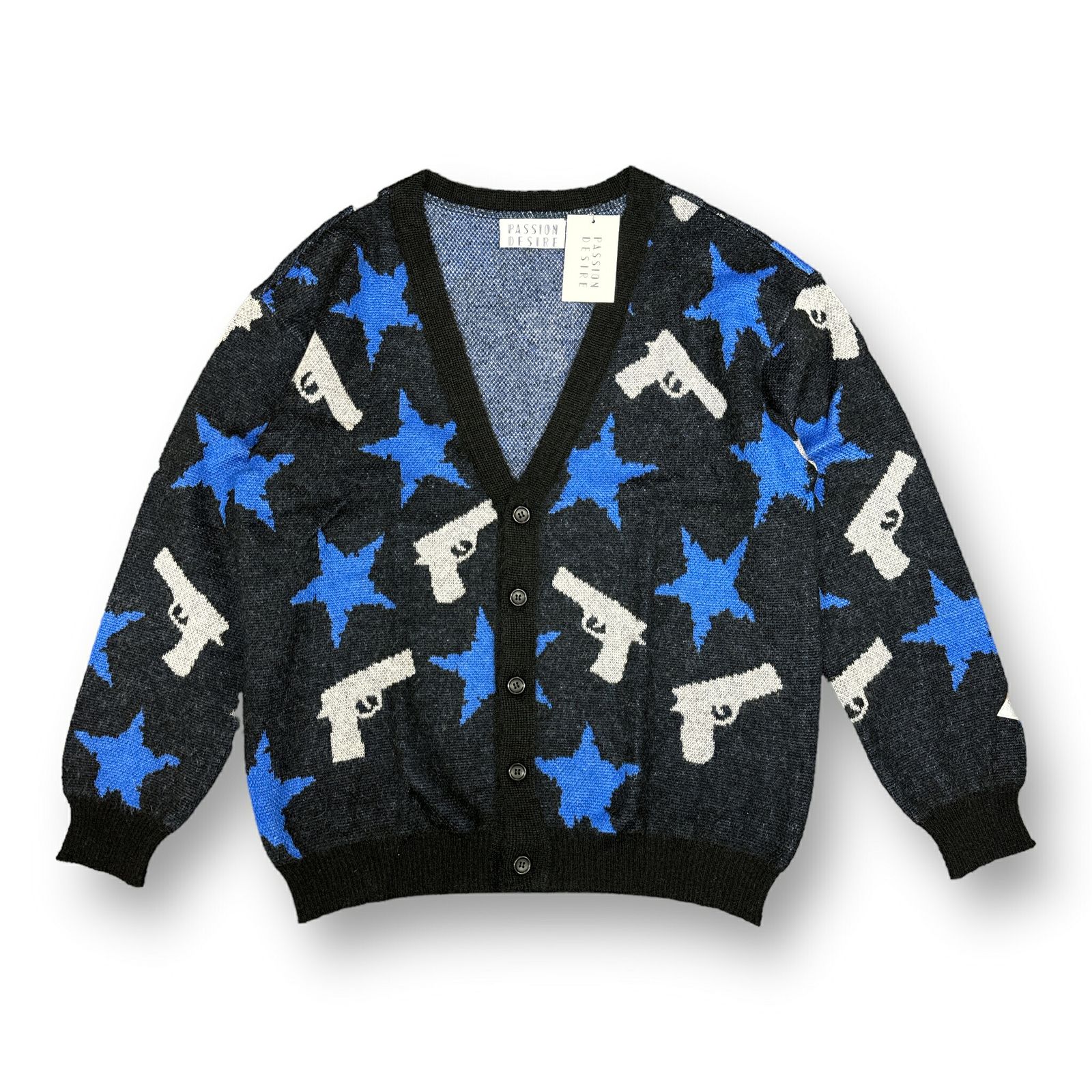 el conductorH モヘアニットカーディガン el conductorH - MOHAIR KNIT CARDIGAN `HEARTS (BK) | chord online store