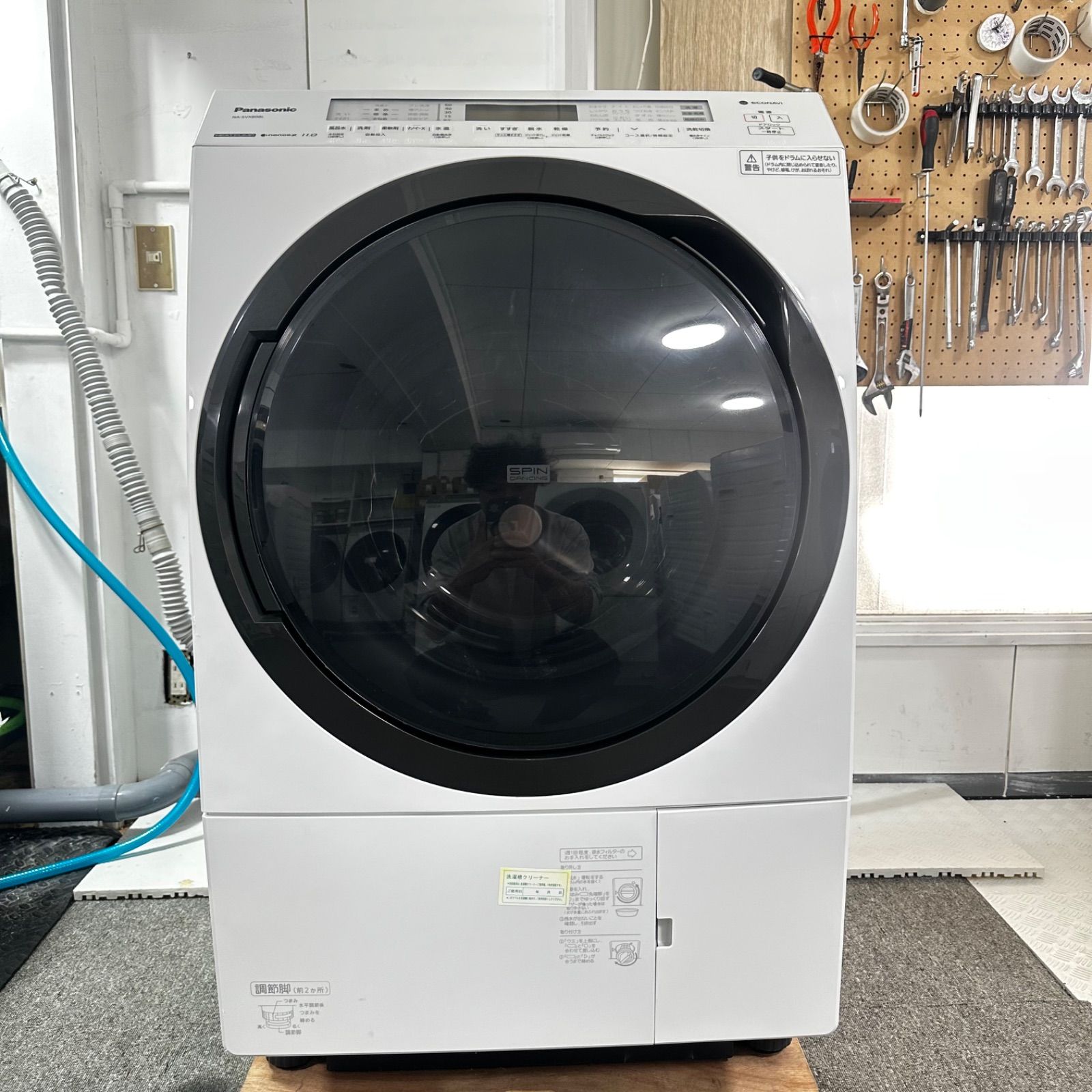  Panasonic NA SVX 80 BL 2021年製 完全分解洗浄済 ドラム式洗濯機 ヒートポンプ式 ドラム式洗濯機本体 ドラム式洗濯機