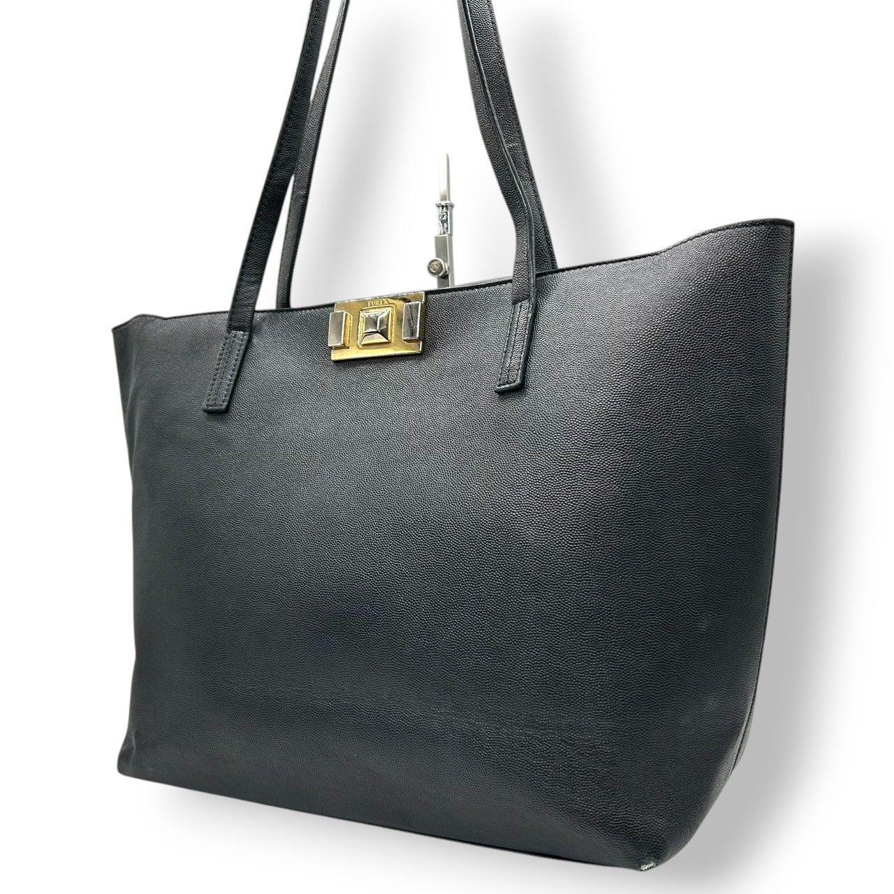 FURLA ビジネスバッグ 黒 レザー FURLA 黒 トートバッグ レザーの通販 