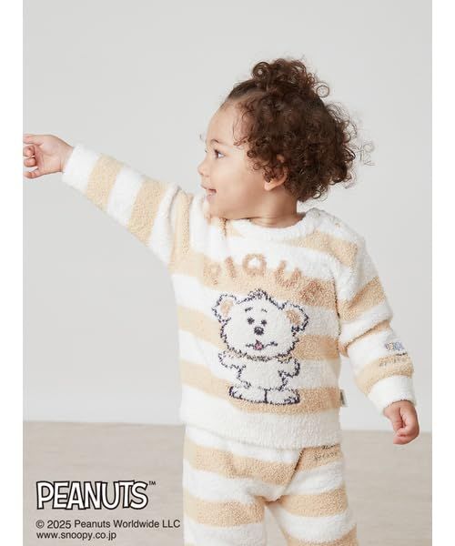  PEANUTS PUPPIES BABY ベビモコプルオーバー m ルームウェア ルームウェア パジャマ