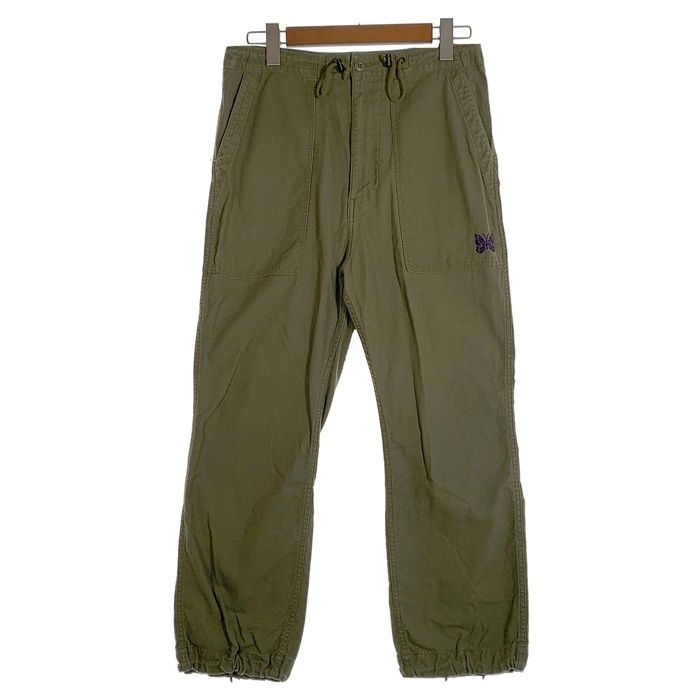 【値下げ】needles ファティーグパンツ　カーキ　xs NEEDLES〉×〈Sasquatchfabrix.〉 Rebuild Fatigue Pant - Peace to