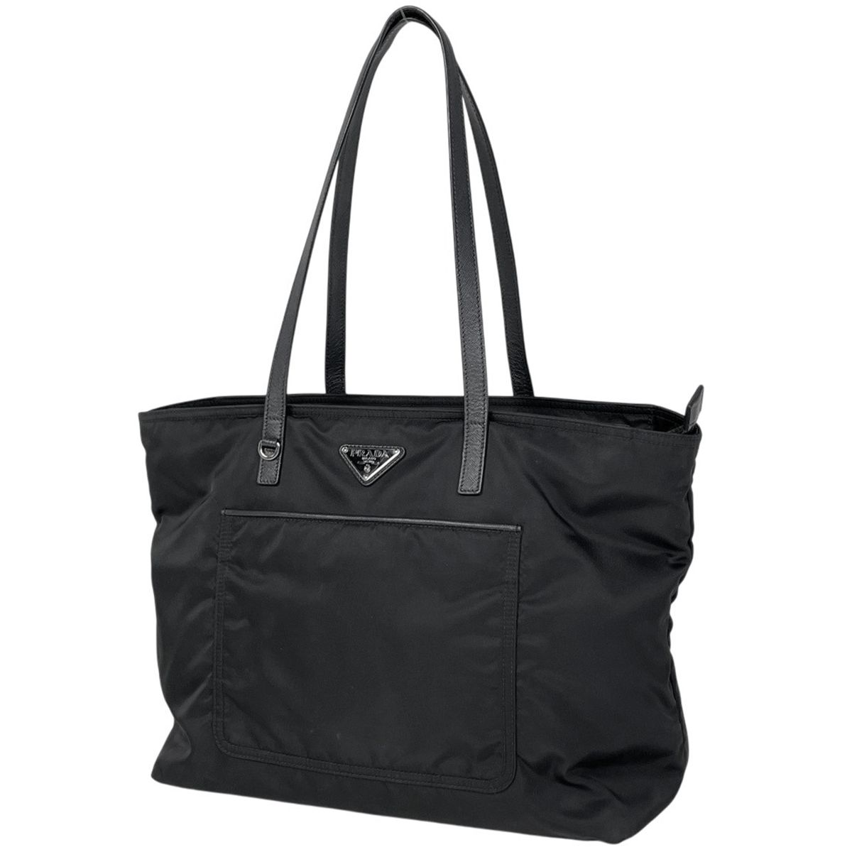 プラダ PRADA ロゴプレート トートバッグ ショルダーバッグ トート 
